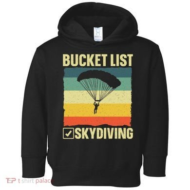 Funny Skydiving Art For Skydiver Sky Diving Lover Toddler Hoodie