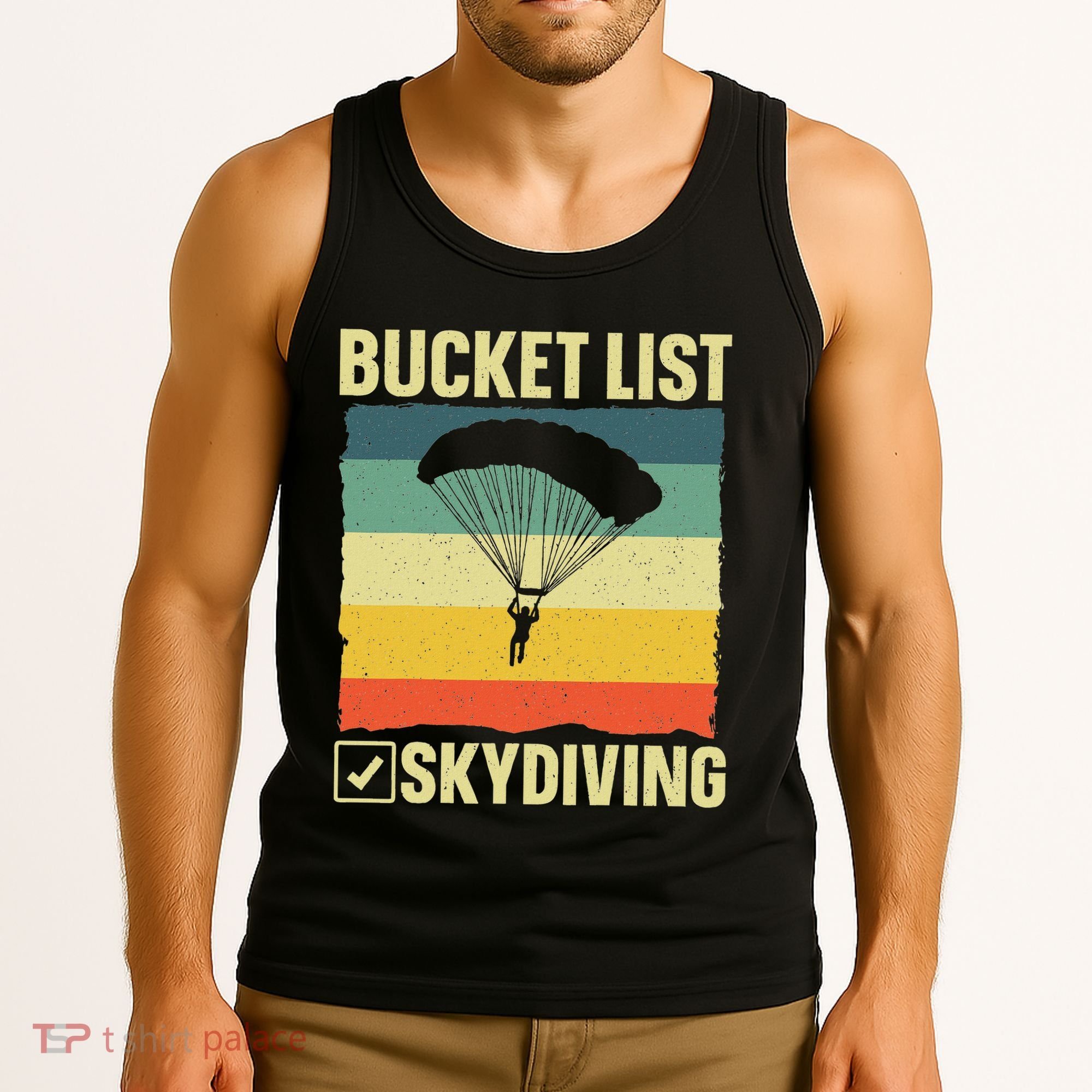 Funny Skydiving Art For Skydiver Sky Diving Lover Tank Top