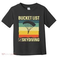 Funny Skydiving Art For Skydiver Sky Diving Lover Toddler T-Shirt thumb 0