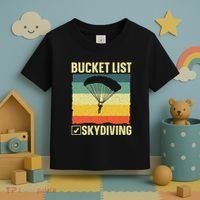 Funny Skydiving Art For Skydiver Sky Diving Lover Toddler T-Shirt thumb 3