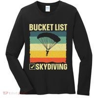 Funny Skydiving Art For Skydiver Sky Diving Lover Women's Long Sleeve Shirt thumb 0