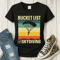 Funny Skydiving Art For Skydiver Sky Diving Lover Women's T-Shirt thumb 3