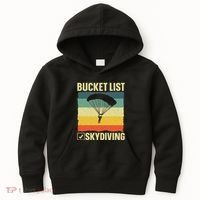 Funny Skydiving Art For Skydiver Sky Diving Lover Kids Hoodie thumb 0