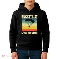 Funny Skydiving Art For Skydiver Sky Diving Lover Kids Hoodie thumb 4