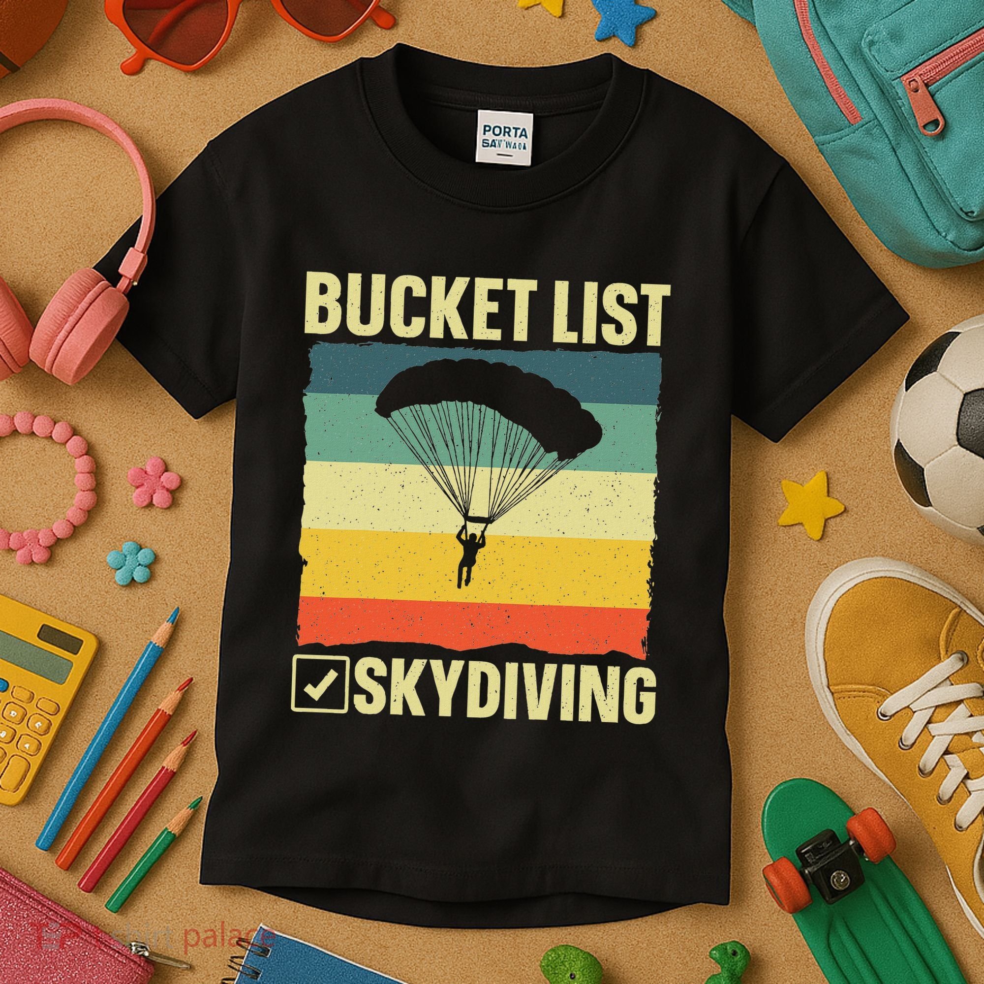 Funny Skydiving Art For Skydiver Sky Diving Lover Kids T-Shirt