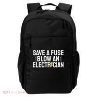 Funny Save A Fuse Blow An Electrician Backpack thumb 0