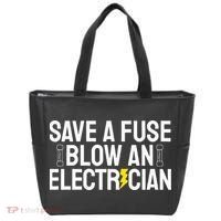 Funny Save A Fuse Blow An Electrician Tote Bag thumb 0