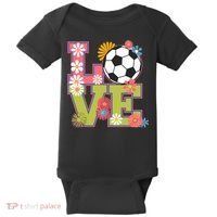 Funny Soccer Art For Soccer Player Soccer Lover  Baby Bodysuit thumb 0