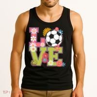 Funny Soccer Art For Soccer Player Soccer Lover  Tank Top thumb 3