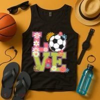 Funny Soccer Art For Soccer Player Soccer Lover  Tank Top thumb 4