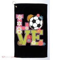 Funny Soccer Art For Soccer Player Soccer Lover  Golf Towel thumb 0