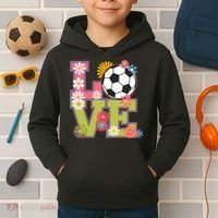 Funny Soccer Art For Soccer Player Soccer Lover  Kids Hoodie thumb 2