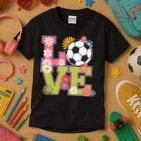 Funny Soccer Art For Soccer Player Soccer Lover  Kids T-Shirt thumb 3