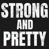 Funny Strong And Pretty Strongman Fitness Gym Gift Women's Hoodie thumb 2