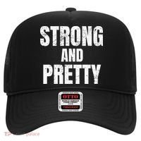 Funny Strong And Pretty Strongman Fitness Gym Gift Hat thumb 0