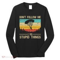 Funny Skydiving Art For Women Skydiver Skydive Lovers Long Sleeve Shirt thumb 0