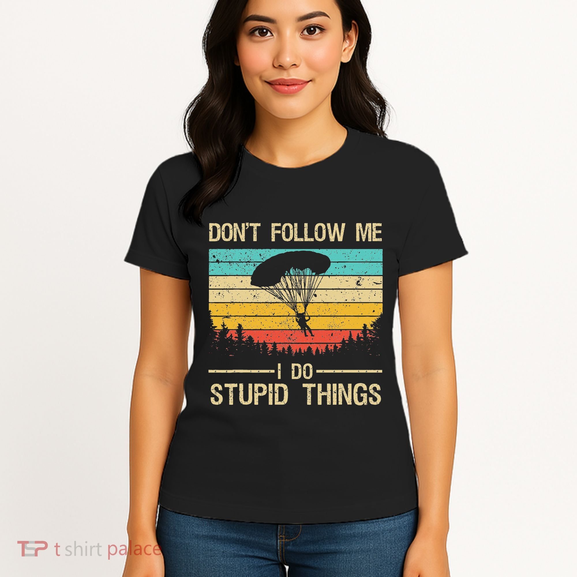 Funny Skydiving Art For Women Skydiver Skydive Lovers Women's T-Shirt