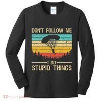 Funny Skydiving Art For Women Skydiver Skydive Lovers Kids Long Sleeve Shirt thumb 0