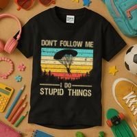 Funny Skydiving Art For Women Skydiver Skydive Lovers Kids T-Shirt thumb 3
