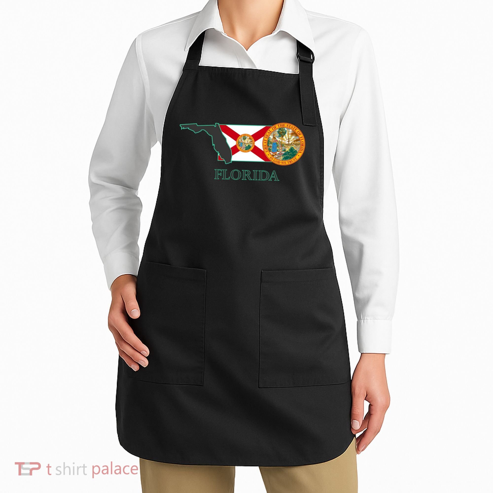 Florida Seal And Flag Apron