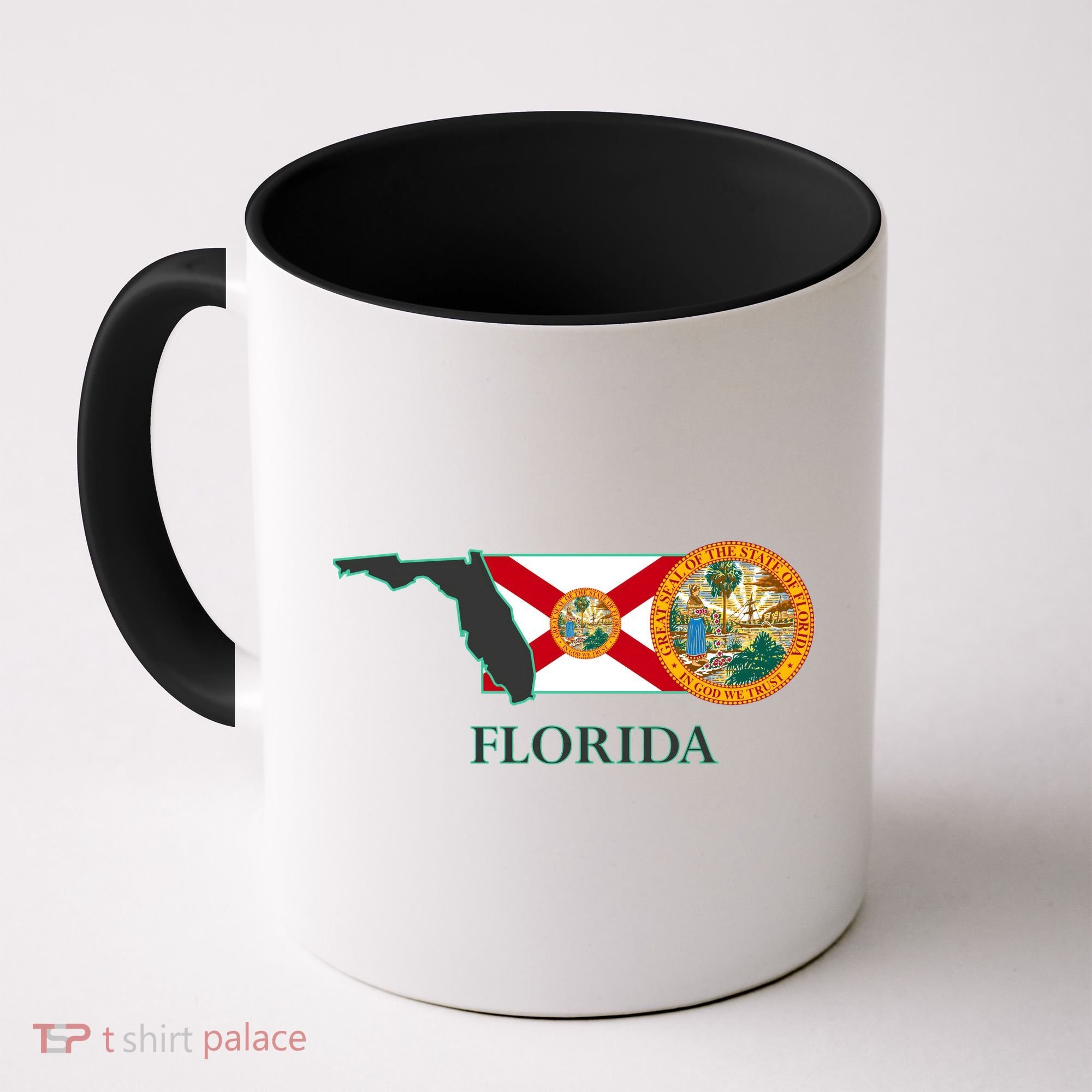 Florida Seal And Flag Coffee Mug