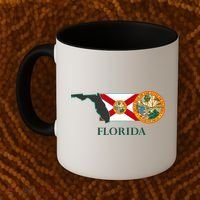 Florida Seal And Flag Coffee Mug thumb 2
