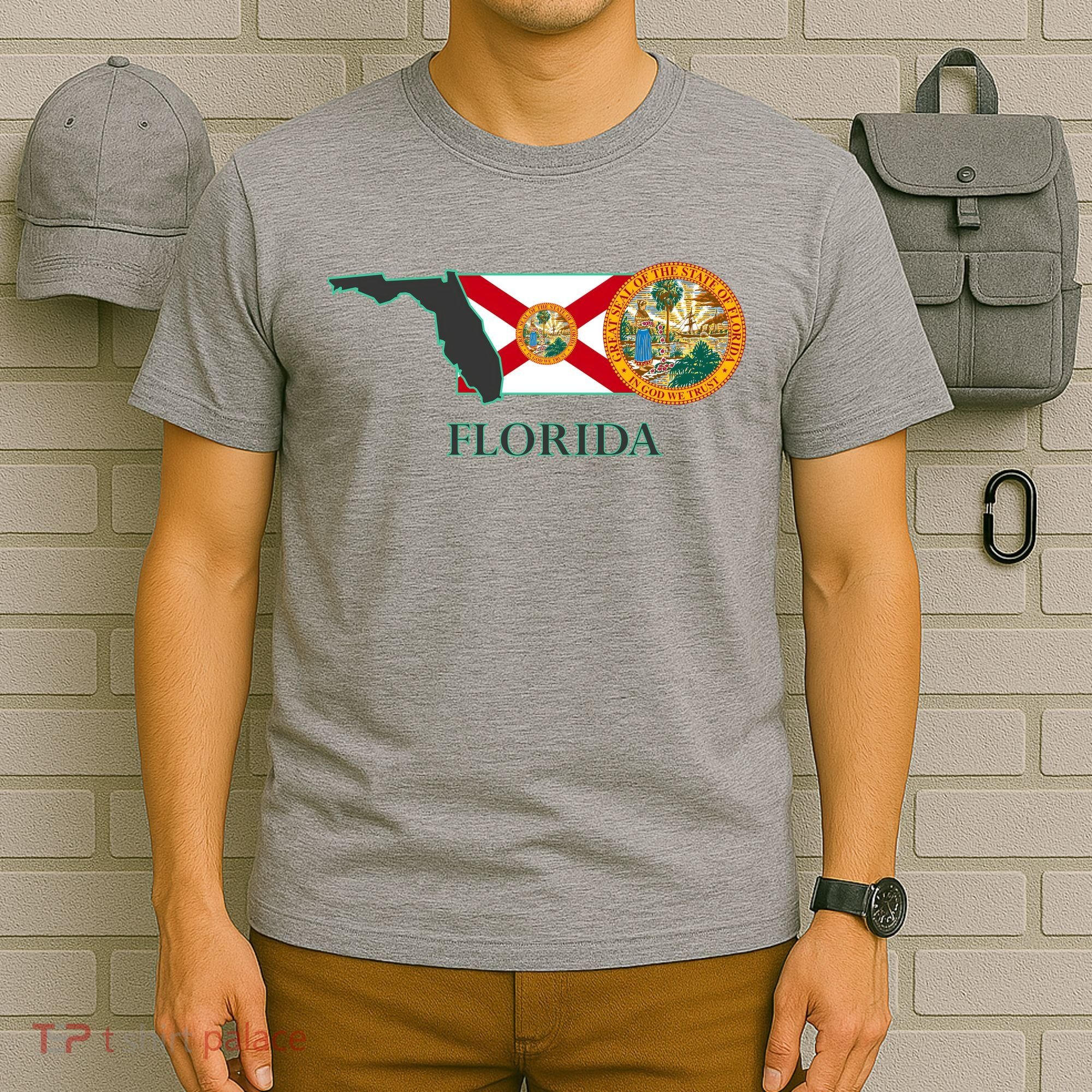 Florida Seal And Flag T-Shirt