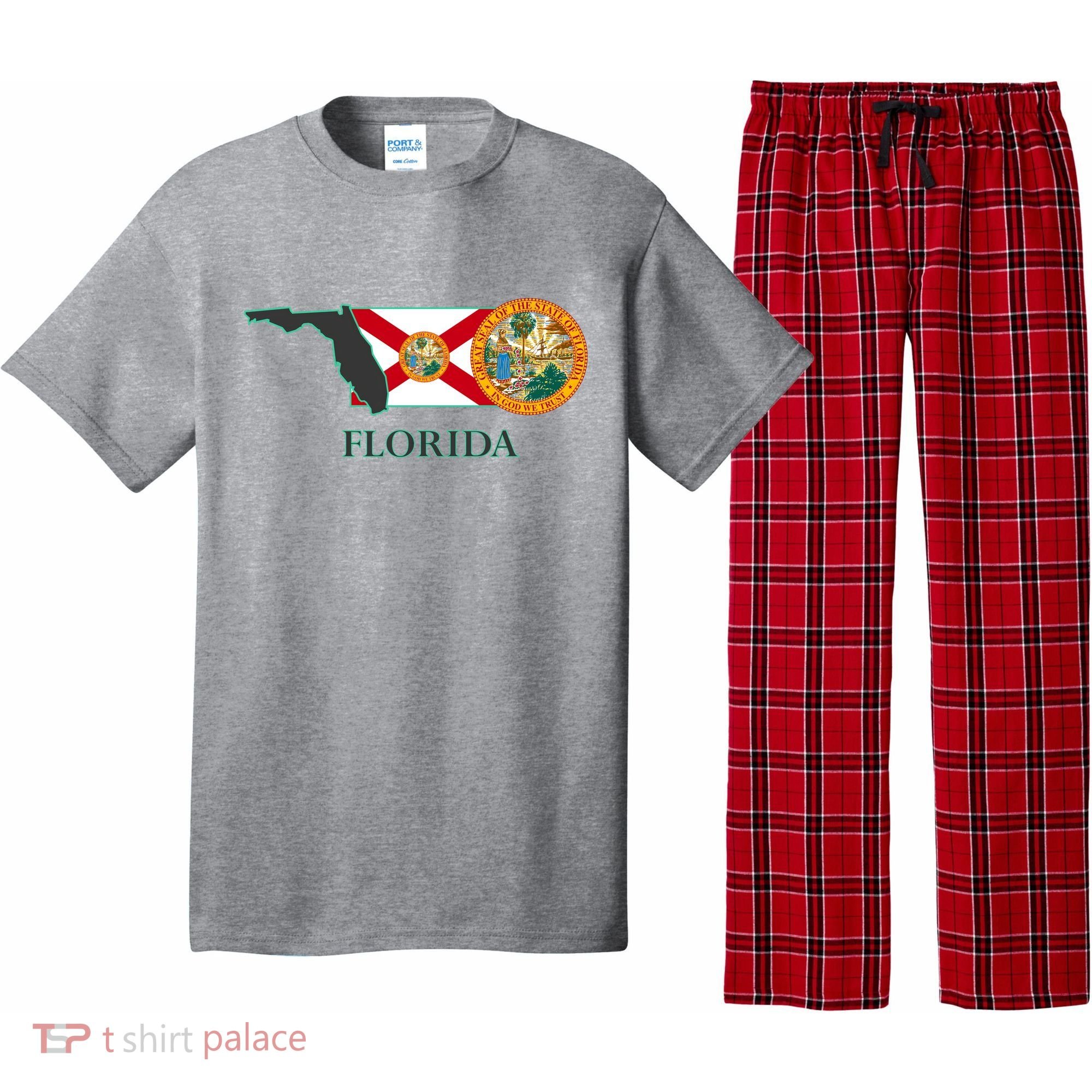 Florida Seal And Flag Pajama Set