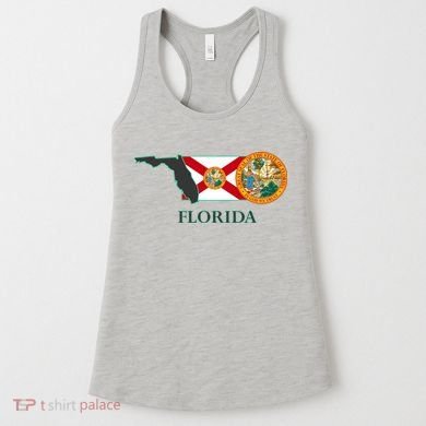Florida Seal And Flag Women's Tank Top