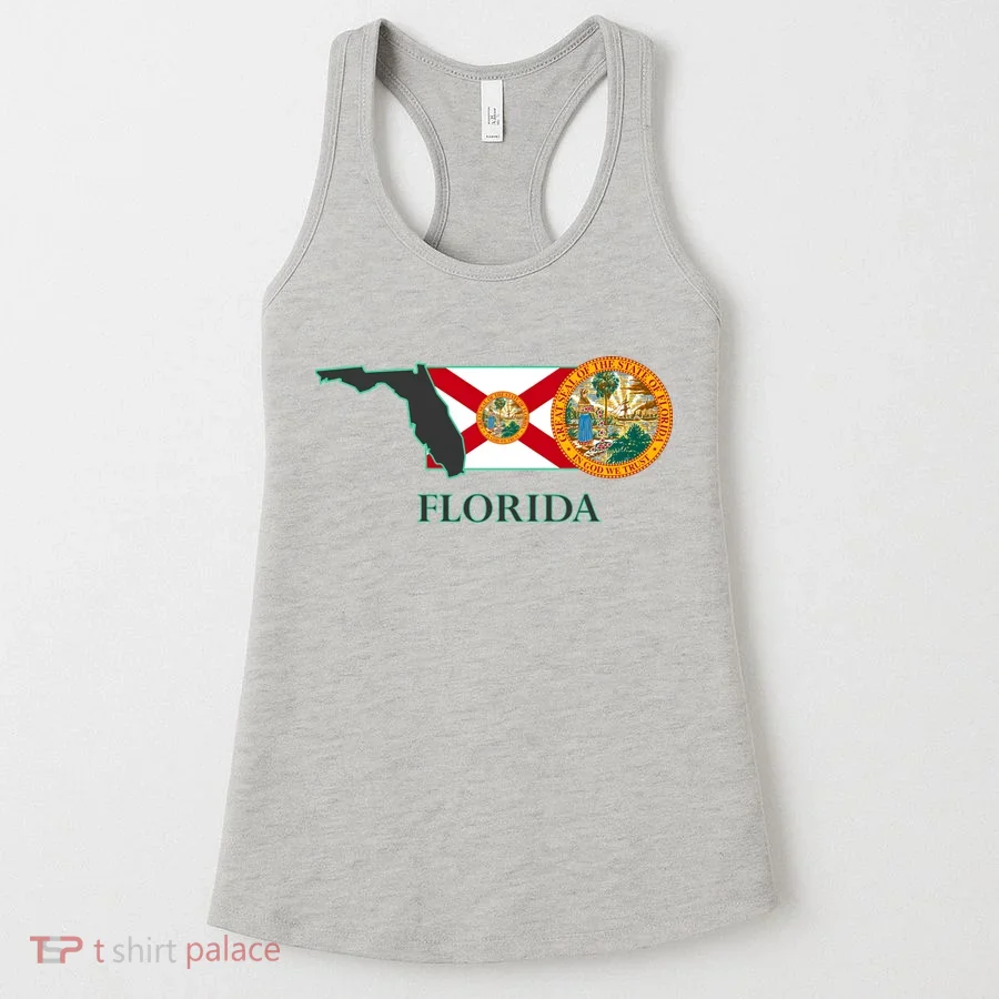 Florida Seal And Flag Women's Tank Top
