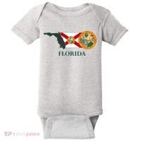 Florida Seal And Flag Baby Bodysuit thumb 0