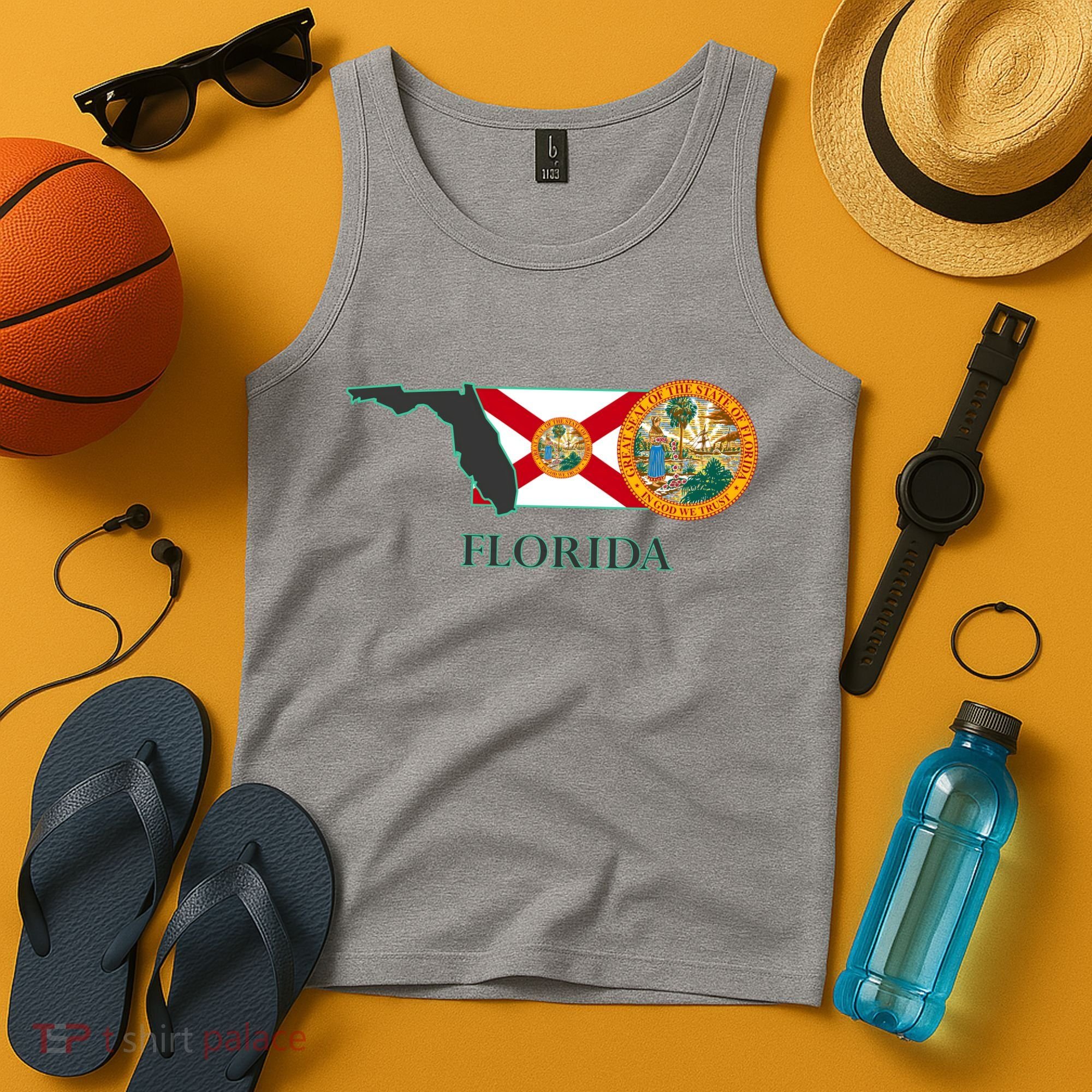 Florida Seal And Flag Tank Top