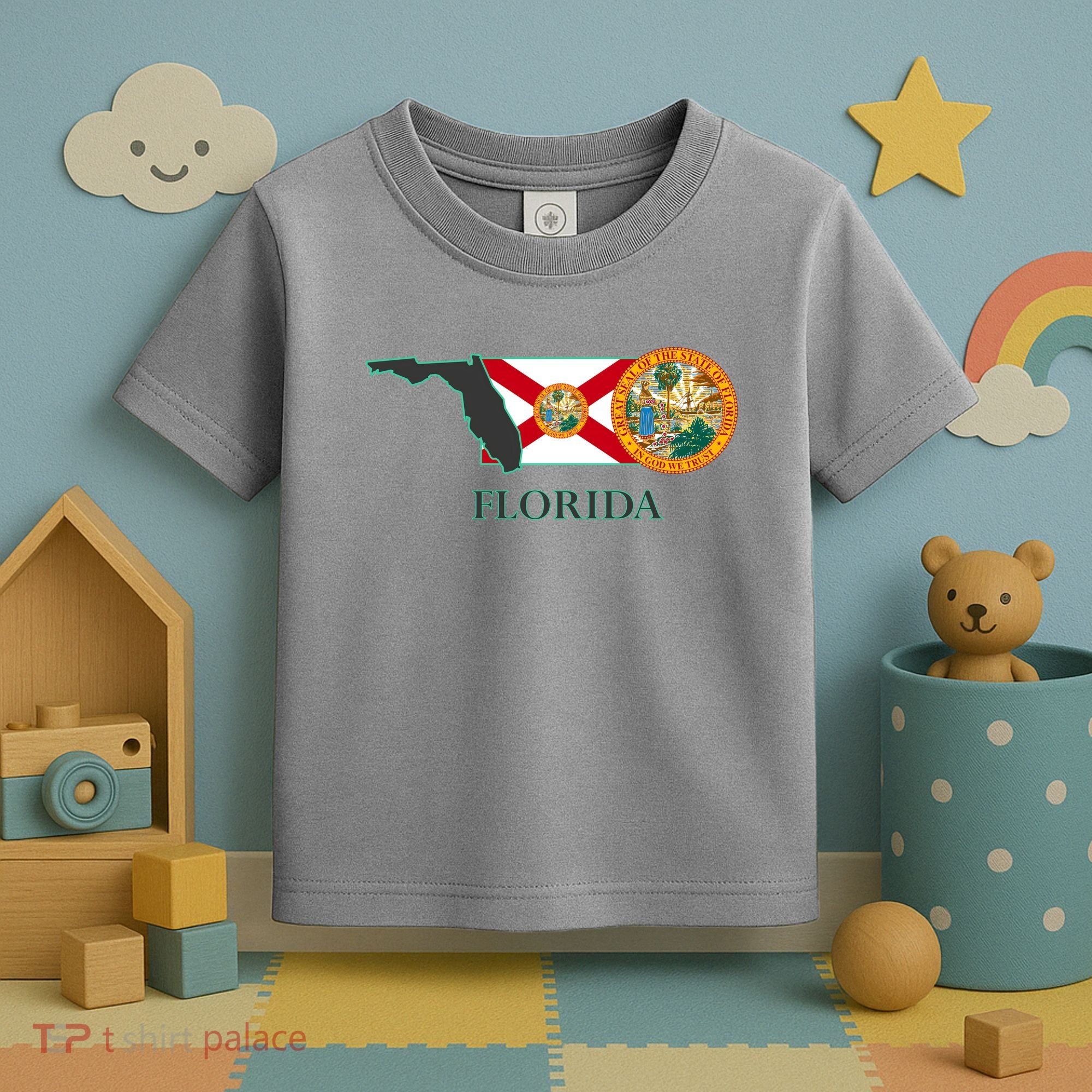 Florida Seal And Flag Toddler T-Shirt