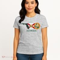 Florida Seal And Flag Women's T-Shirt thumb 4