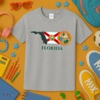 Florida Seal And Flag Kids T-Shirt thumb 3