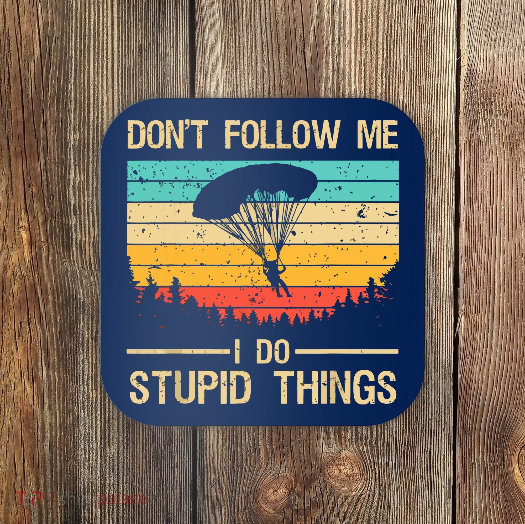Funny Skydiving Art For Men Women Skydiver Skydive Lovers Coaster