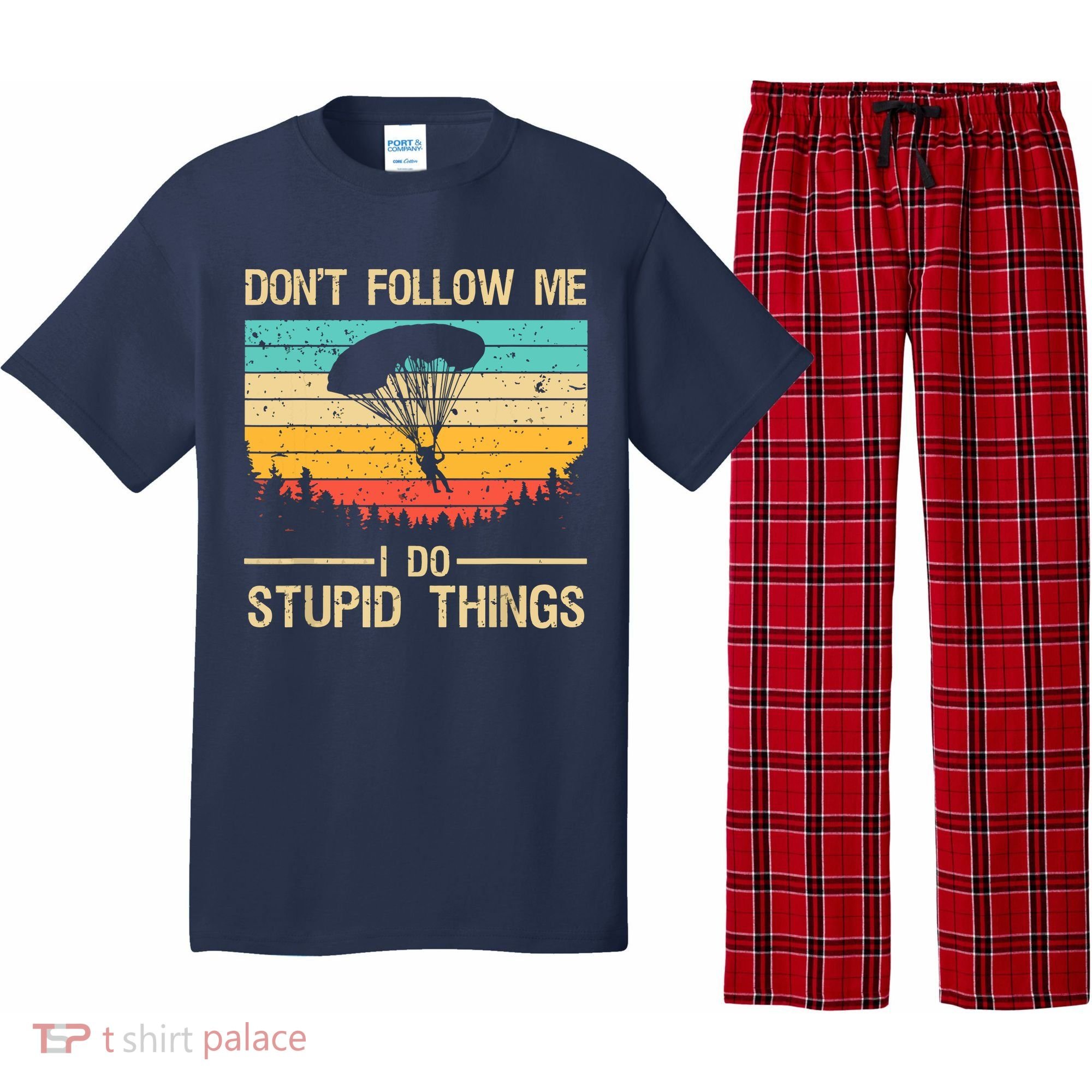 Funny Skydiving Art For Men Women Skydiver Skydive Lovers Pajama Set