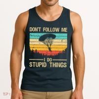Funny Skydiving Art For Men Women Skydiver Skydive Lovers Tank Top thumb 3