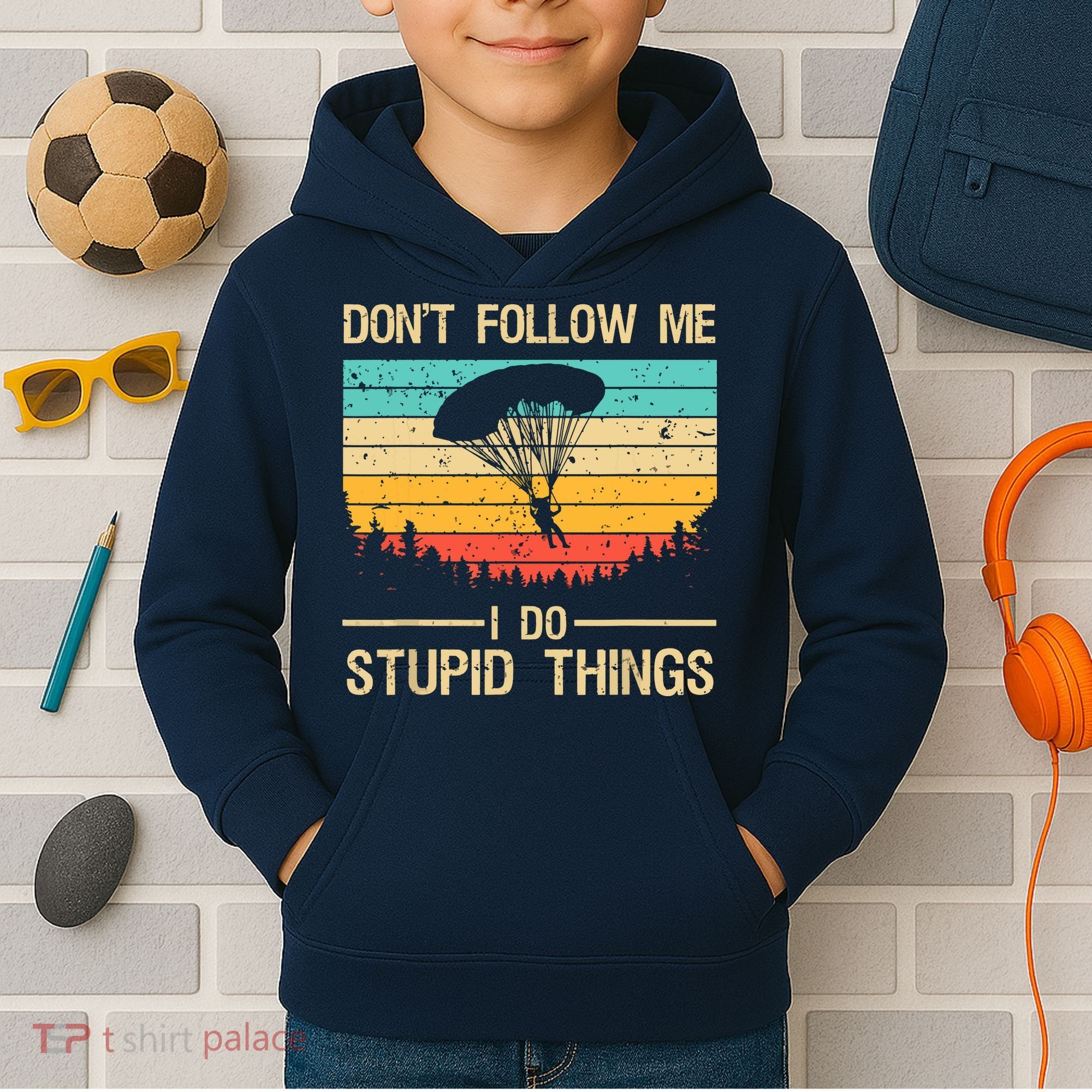 Funny Skydiving Art For Men Women Skydiver Skydive Lovers Kids Hoodie