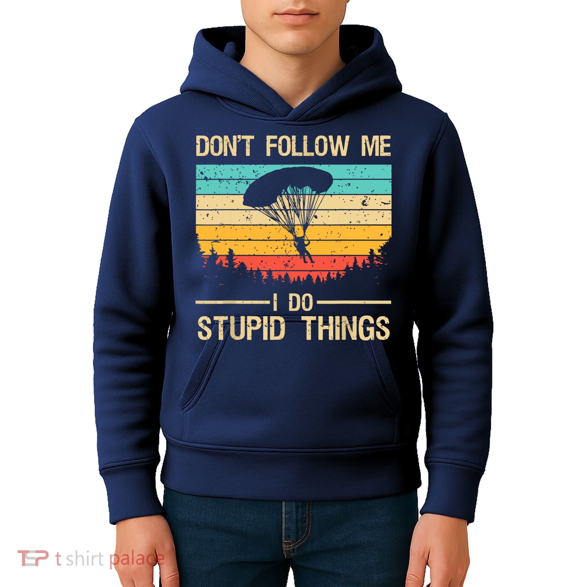 Funny Skydiving Art For Men Women Skydiver Skydive Lovers Kids Hoodie