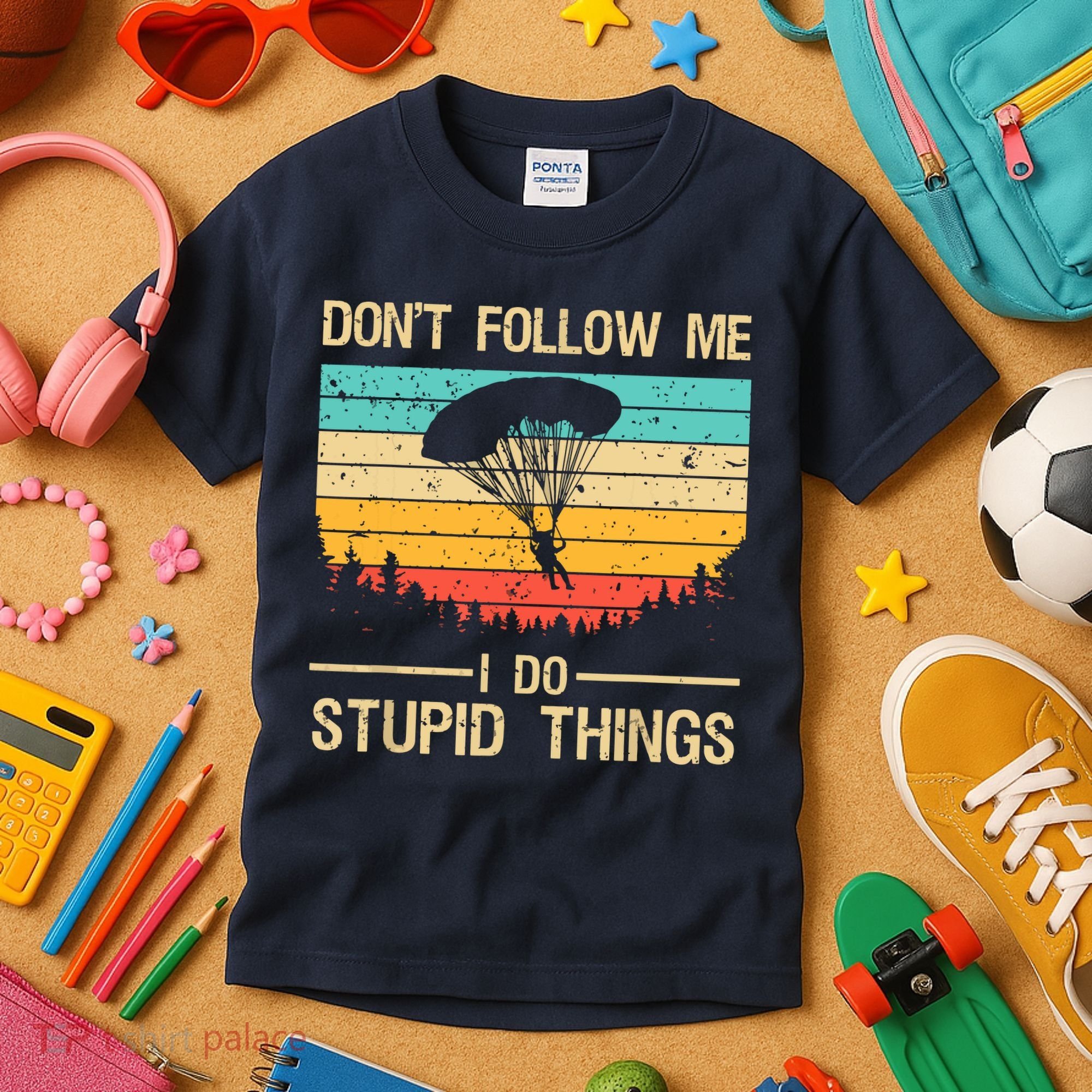 Funny Skydiving Art For Men Women Skydiver Skydive Lovers Kids T-Shirt