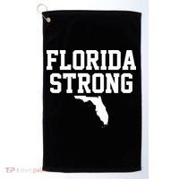 Florida Strong Awareness Hurricane Milton Golf Towel thumb 0