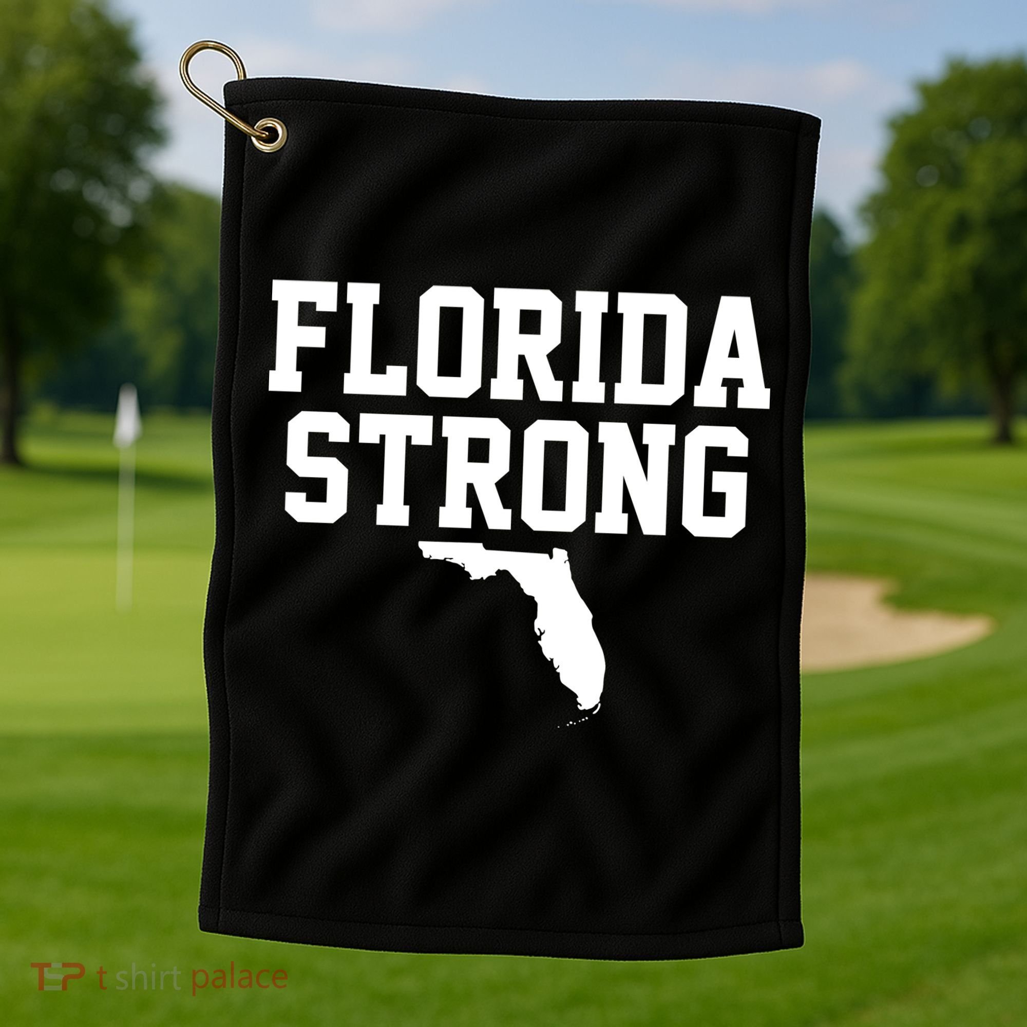 Florida Strong Awareness Hurricane Milton Golf Towel