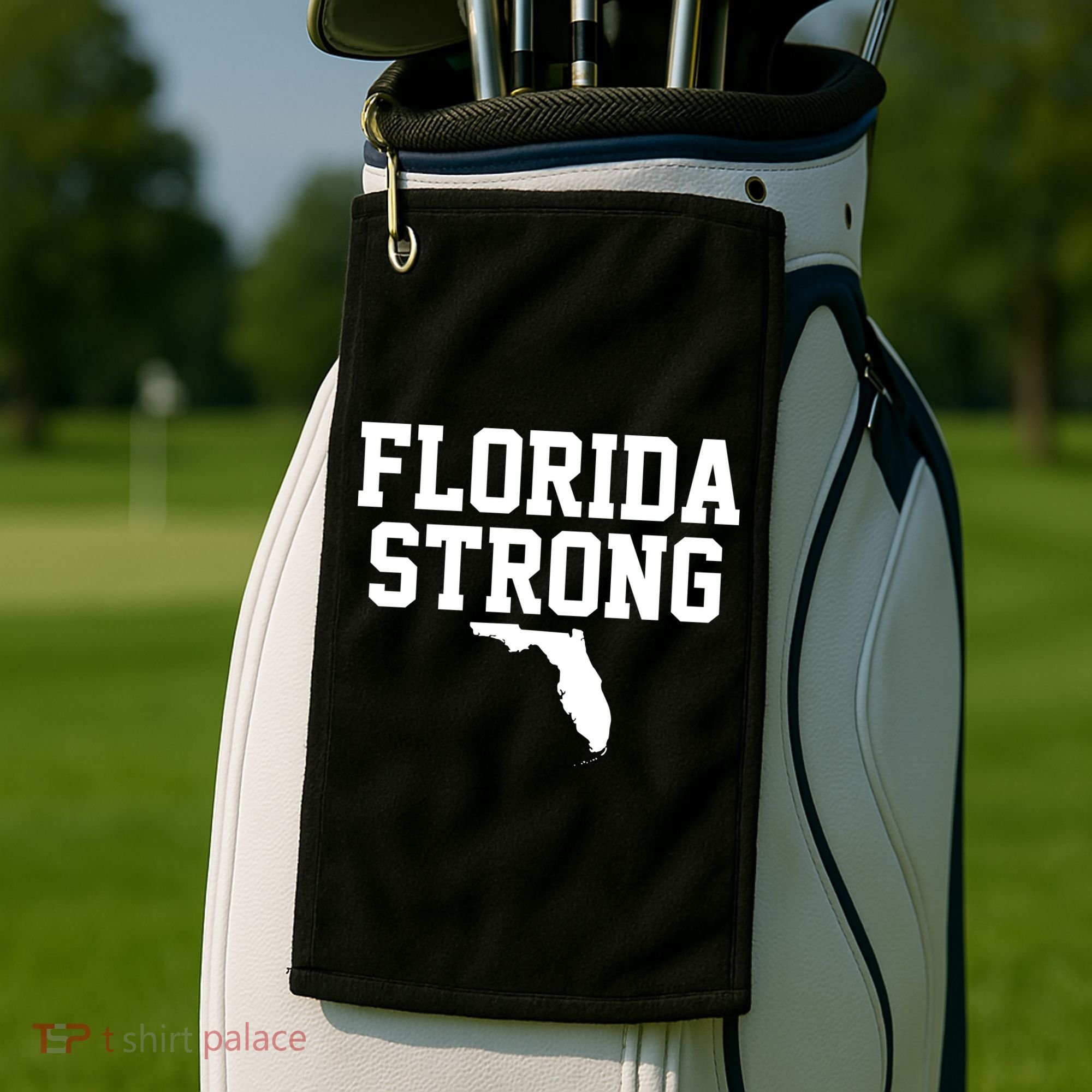 Florida Strong Awareness Hurricane Milton Golf Towel