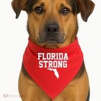 Florida Strong Awareness Hurricane Milton USA-Made Doggie Bandana thumb 1