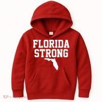 Florida Strong Awareness Hurricane Milton Kids Hoodie thumb 0