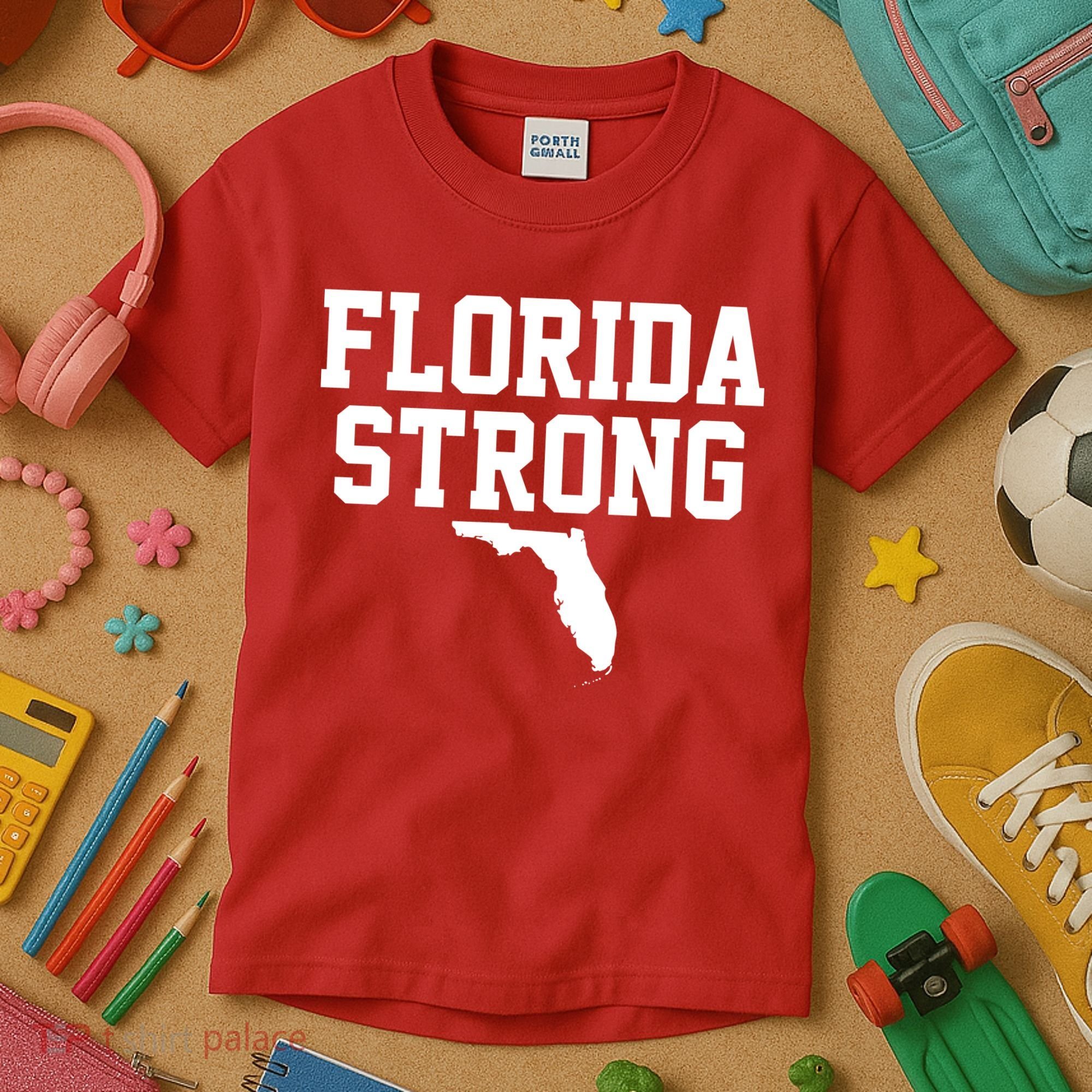Florida Strong Awareness Hurricane Milton Kids T-Shirt