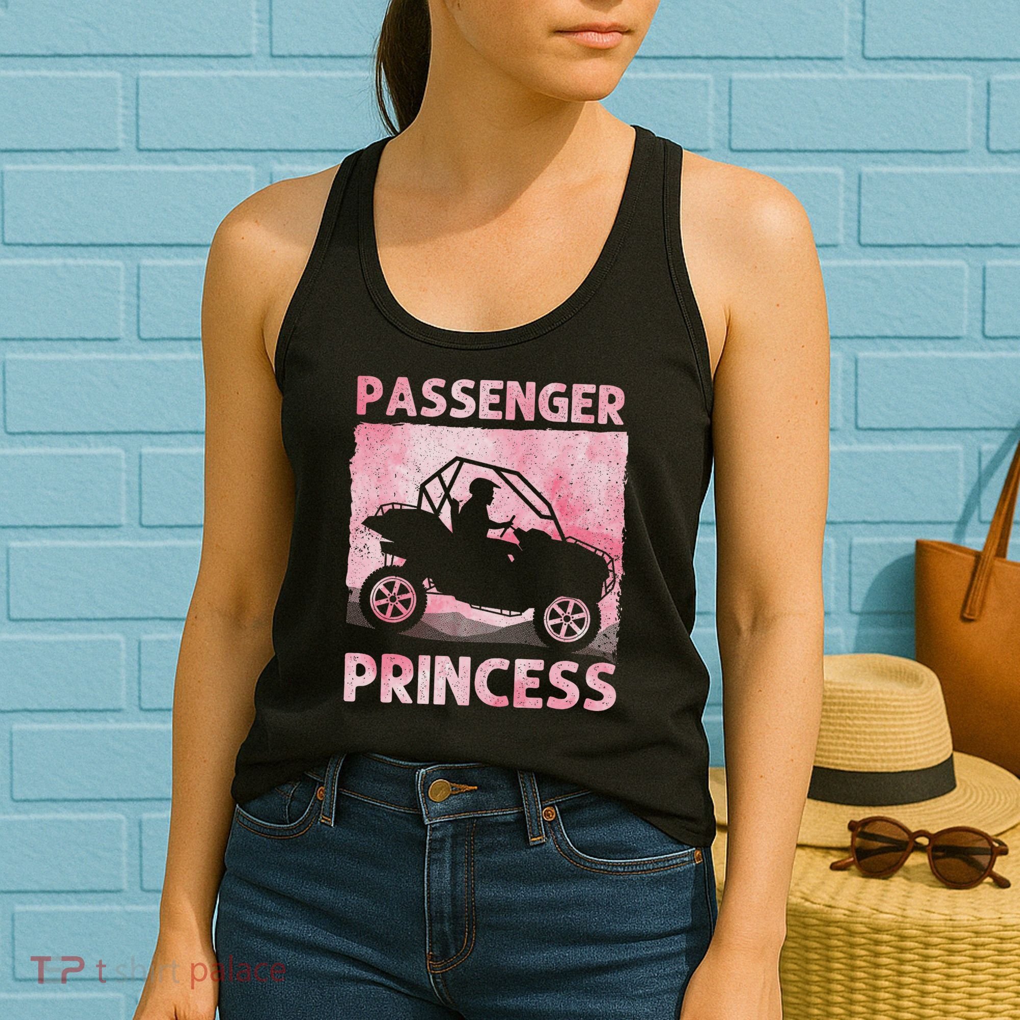 Funny SxS Art For Women Girl SxS UTV Offroading Side By Side  Women's Tank Top