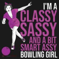 Funny Smart Assy Bowling Gift For Classy Bowler Women Ornament thumb 1