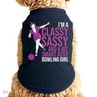 Funny Smart Assy Bowling Gift For Classy Bowler Women Doggie Tank thumb 0